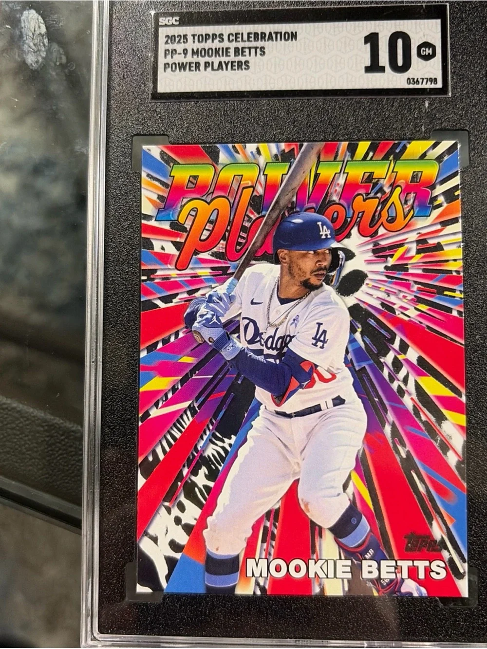Topps Mookie Betts Power Players Baseball Card